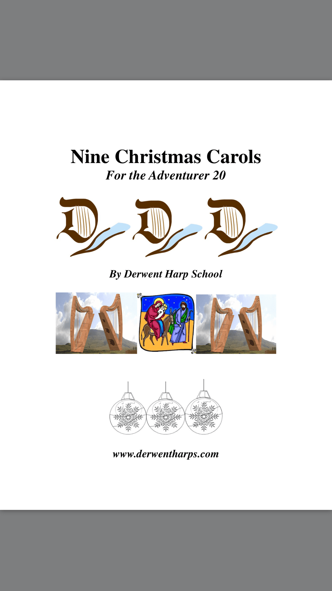 Nine Christmas Carols for the Adventurer 20