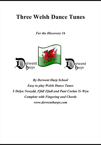 Three Welsh Dance Tunes for the Discovery 16 or any small harp £1.99