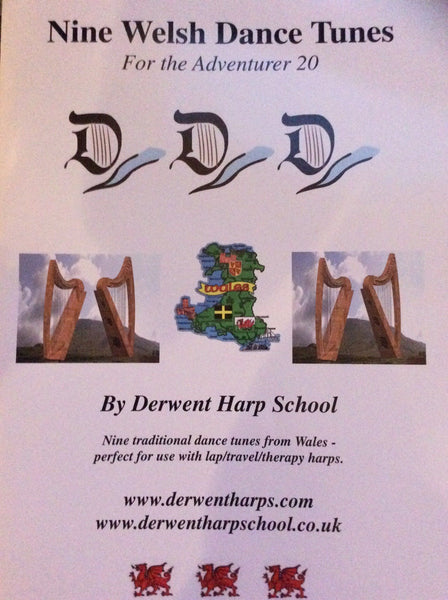 Nine Welsh Dance Tunes for the Adventurer 20  - by Derwent Harp School