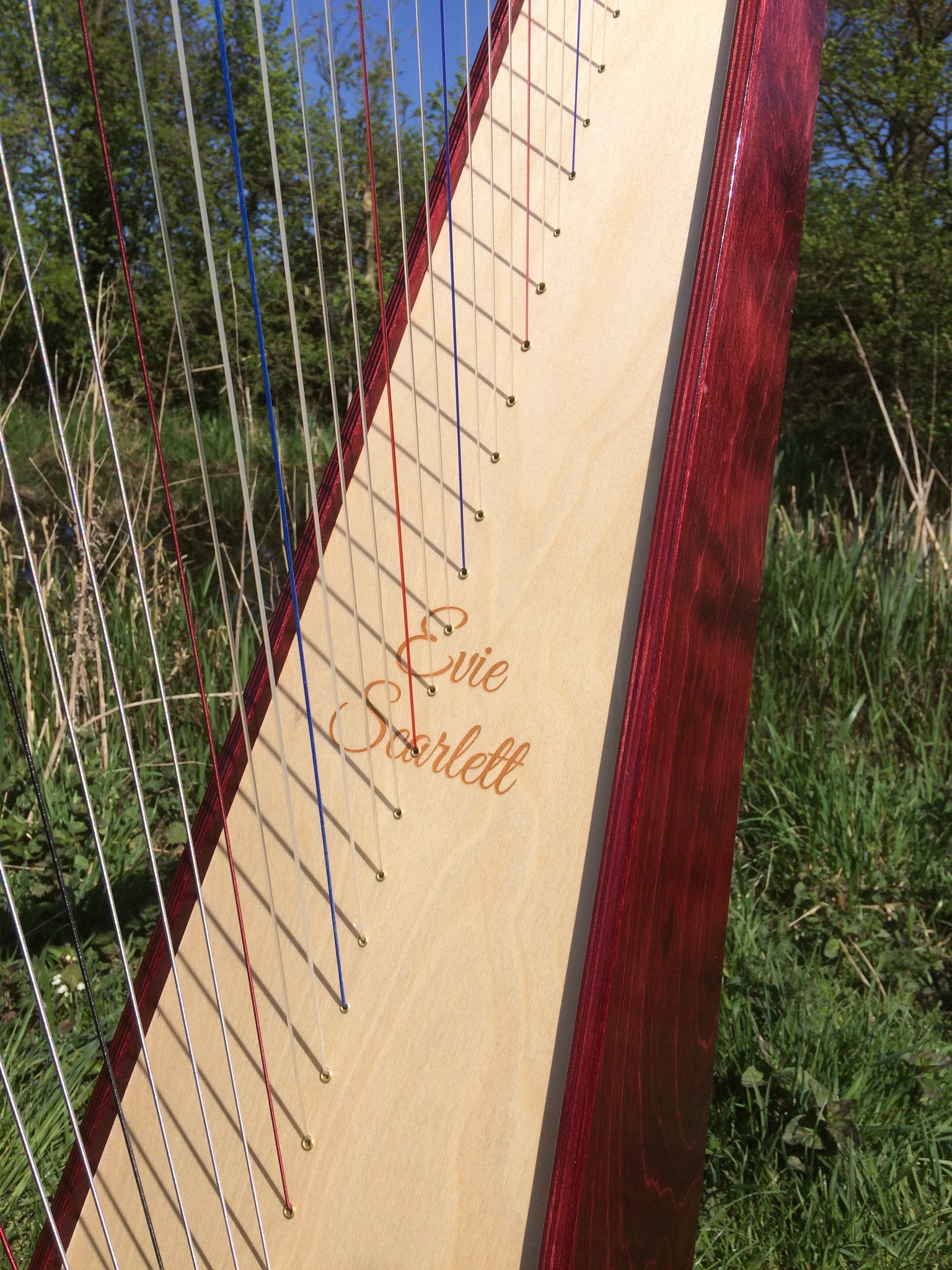 Personalisation of Your Derwent Harp